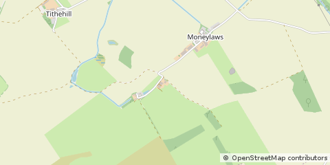 Map of Cornhill on Tweed, Northumberland