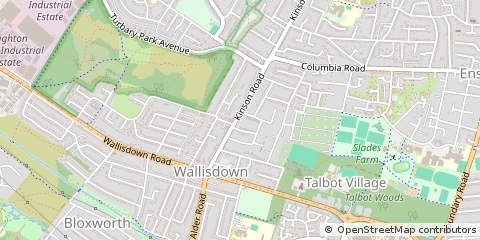 Map of Bournemouth, Dorset