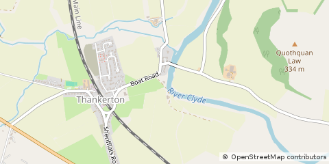 Map of Biggar, Lanarkshire