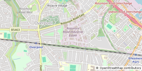 Map of Ellesmere Port, Cheshire