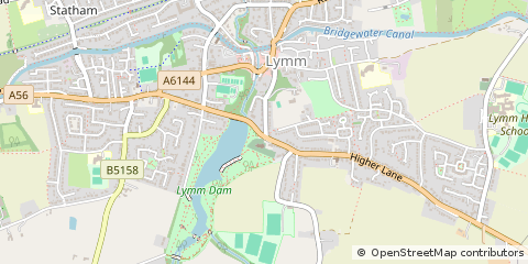 Map of Lymm, Cheshire