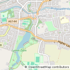 Map of Lymm, Cheshire