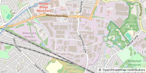 Map of Wolverhampton, West Midlands