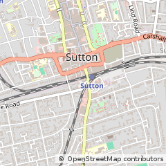 Map of Sutton, Surrey