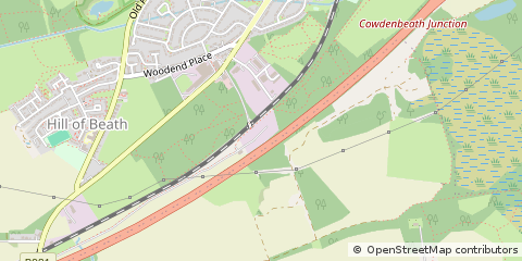 Map of Dunfermline, Fife