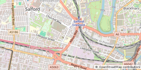 Map of Salford