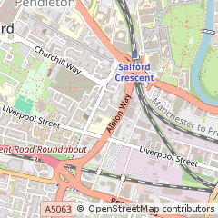 Map of Salford