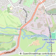 Map of Leek, Staffordshire