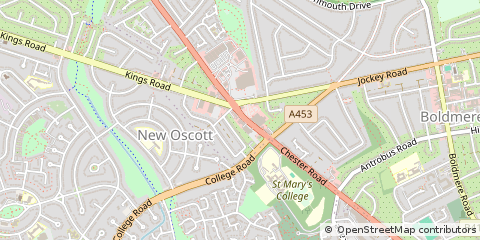 Map of Sutton Coldfield