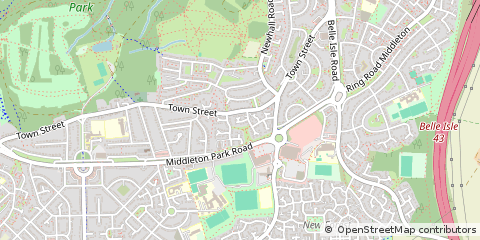 Map of Leeds, West Yorkshire
