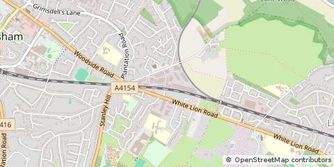 Map of Amersham, Buckinghamshire