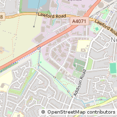Map of Rugby, Warwickshire