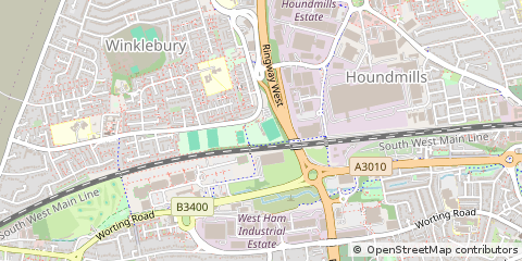Map of Basingstoke, Hampshire