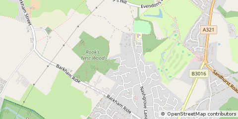Map of Wokingham