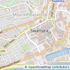 Map of Swansea