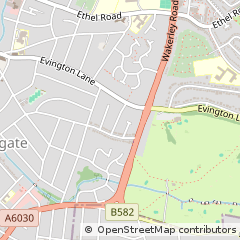 Map of Leicester