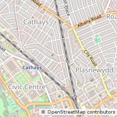 Map of Cardiff, Swansea Vale