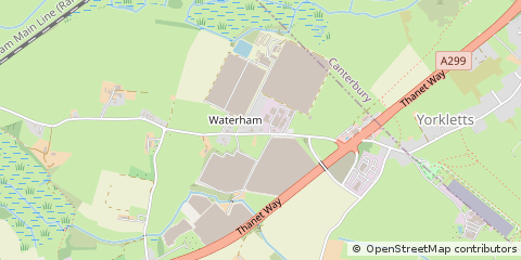 Map of Faversham, Kent