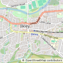 Map of Ilkley, West Yorkshire