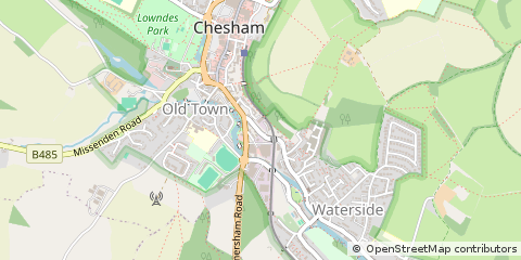 Map of Chesham, Buckinghamshire