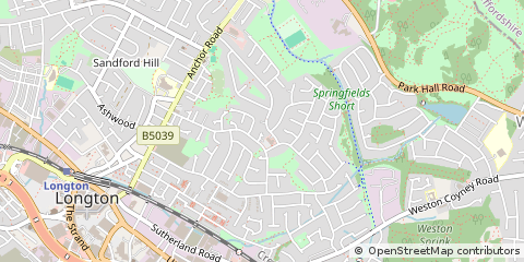 Map of Stoke-on-Trent, Staffordshire