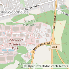 Map of Annesley, Nottingham