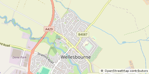 Map of Wellesbourne, Warwickshire