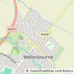 Map of Wellesbourne, Warwickshire
