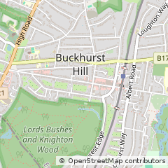 Map of Buckhurst Hill