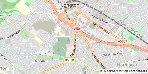 Map of Stoke-on-Trent, Staffordshire