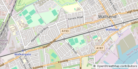 Map of Newcastle Upon Tyne