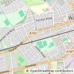 Map of Newcastle Upon Tyne