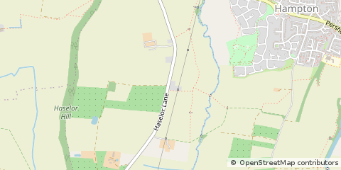 Map of Evesham, Worcestershire
