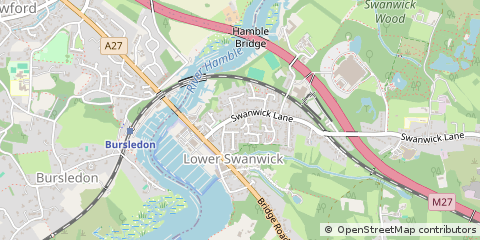 Map of Southampton, Hampshire