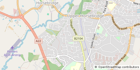Map of Hailsham, East Sussex