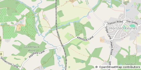 Map of Horsted Keynes