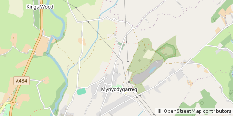 Map of Kidwelly, Carmarthenshire