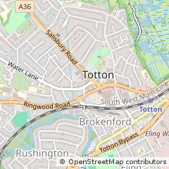 Map of Southampton, Hampshire