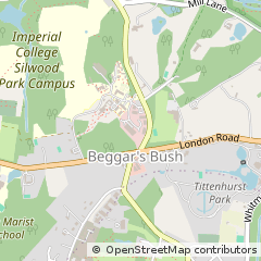 Map of Ascot, Berkshire