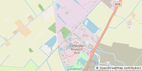 Map of Cambridge, Cambridgeshire