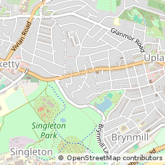Map of Swansea