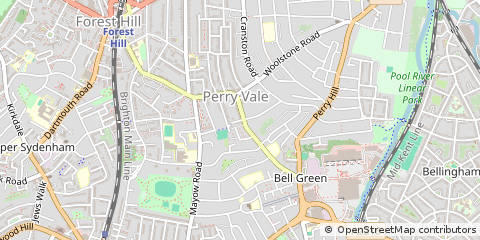 Map of Forest Hill, London