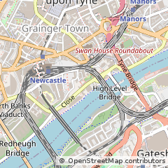 Map of Newcastle Upon Tyne