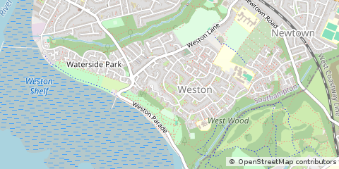 Map of Southampton, Hampshire