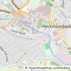 Map of Liversedge, W Yorks