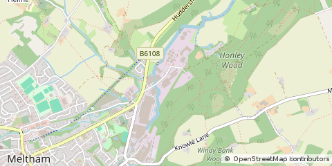 Map of Holmfirth