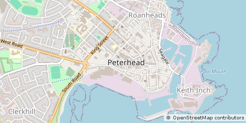 Map of Peterhead