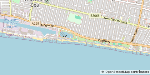 Map of Hove, East Sussex