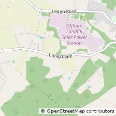 Map of West Malling, Kent