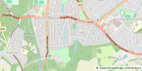 Map of Keston